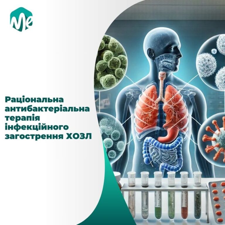 Раціональна антибактеріальна терапія інфекційного загострення ХОЗЛ